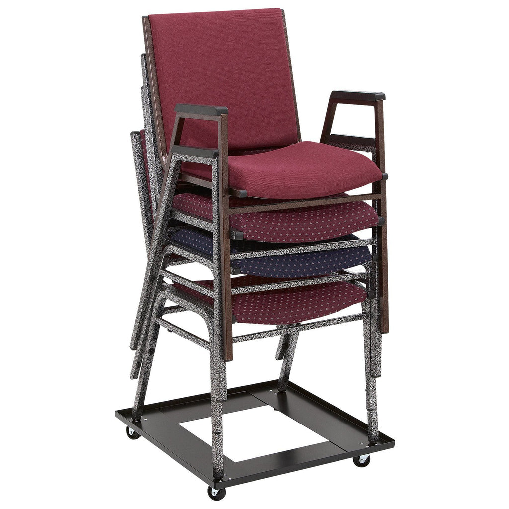 National Public Seating Stack Chair Dolly - Black, 22 3/4In.W X 23 1/2In.D X 3 1/2In.H, Model Number Dy81