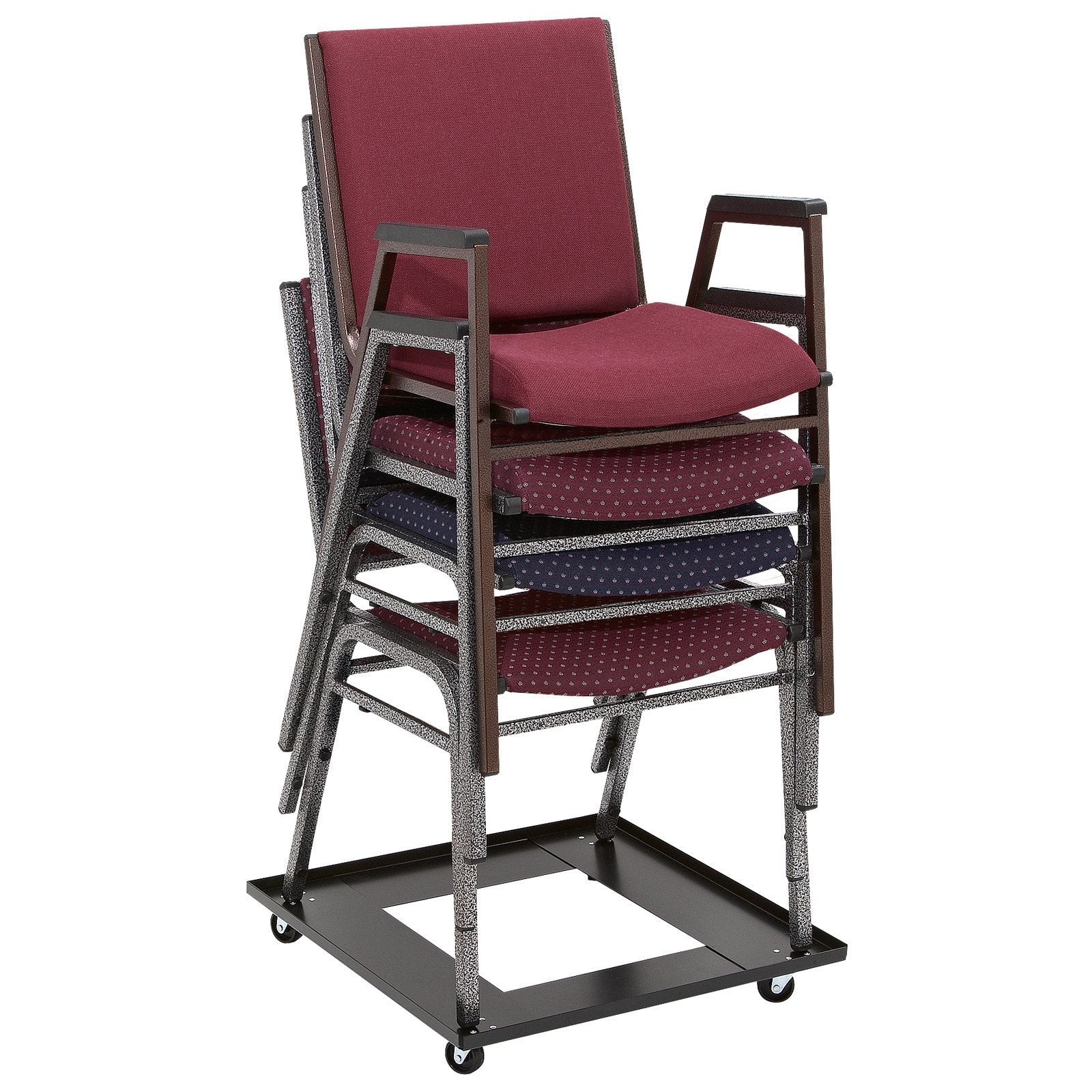 National Public Seating Stack Chair Dolly - Black, 22 3/4In.W X 23 1/2In.D X 3 1/2In.H, Model Number Dy81