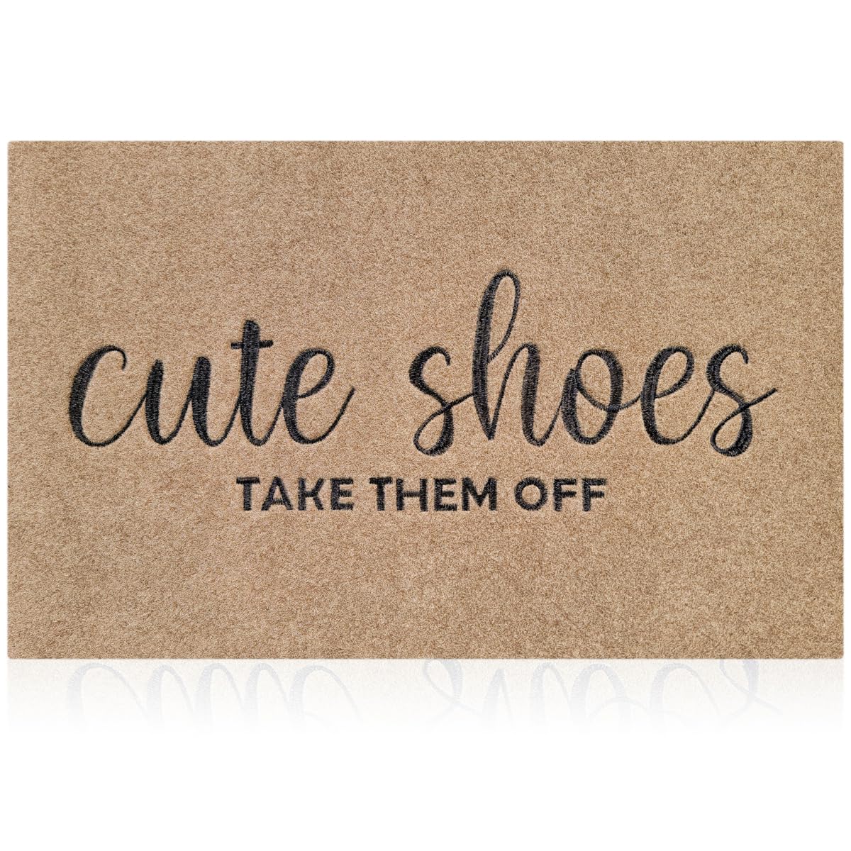 Welcome Mat For Front Door Outdoor Entryway Cute Shoes Take Them Off Indoor Mats With Rubber Backing Doormat Non Slip Easy To Cl