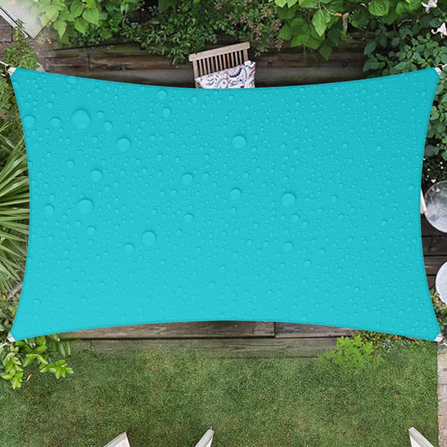 Windscreen4Less 16'X24' Waterproof Sun Shade Sail Rectangle Shade Canopy Cover Uv Block For Backyard Patio Deck Balcony Pergola