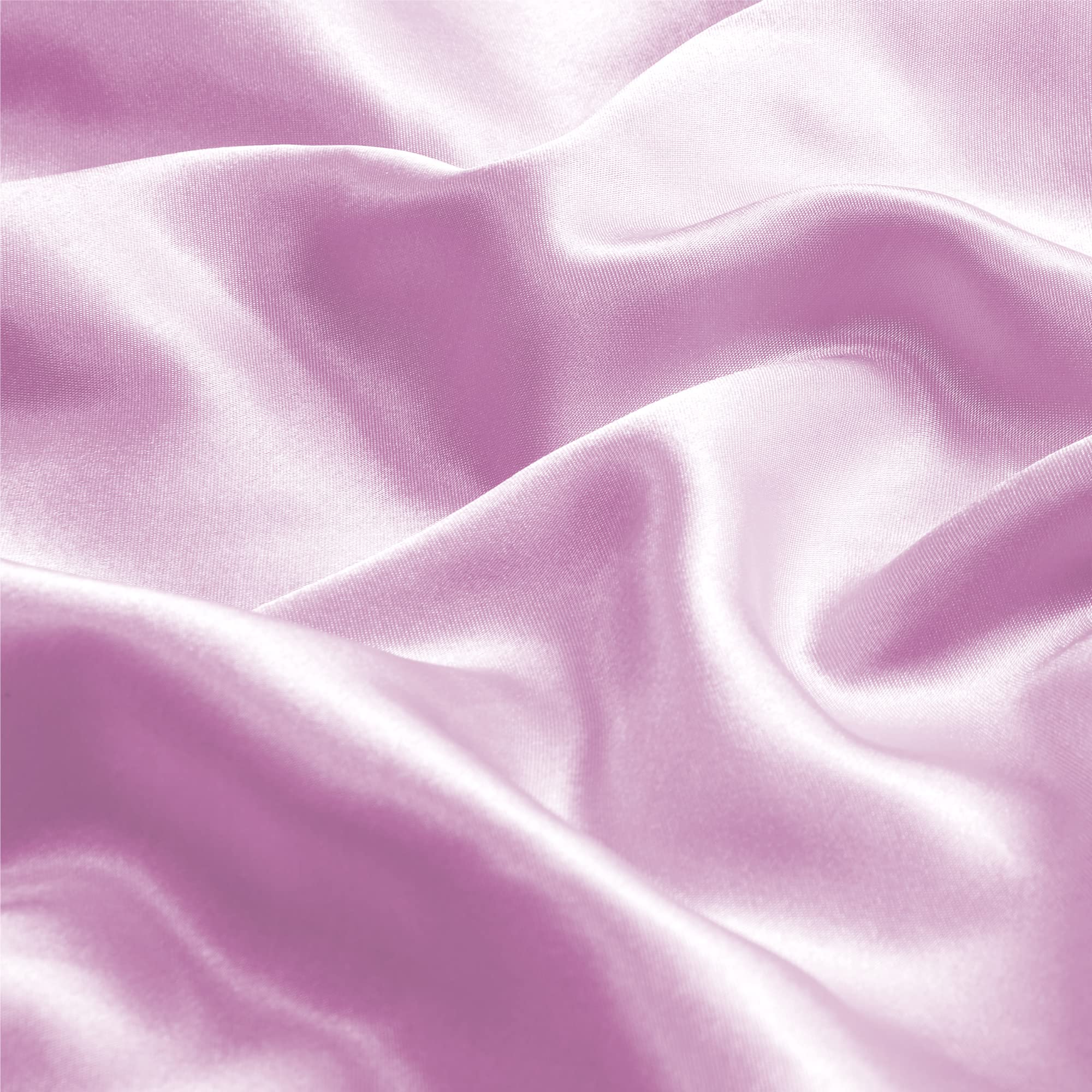 Bedelite Satin Pillowcase With Zipper, Pink Pillow Cases Queen Size Set Of 2, Super Soft And Cooling Similar To Silk Pillow Case