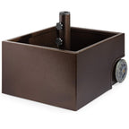 Best Choice Products 150Lb Capacity Portable Steel Umbrella Base Stand For Outdoor, Patio, Garden, Market W/Fillable Planter, Drainage, 2 Adjustment Knobs, Handle, Wheels