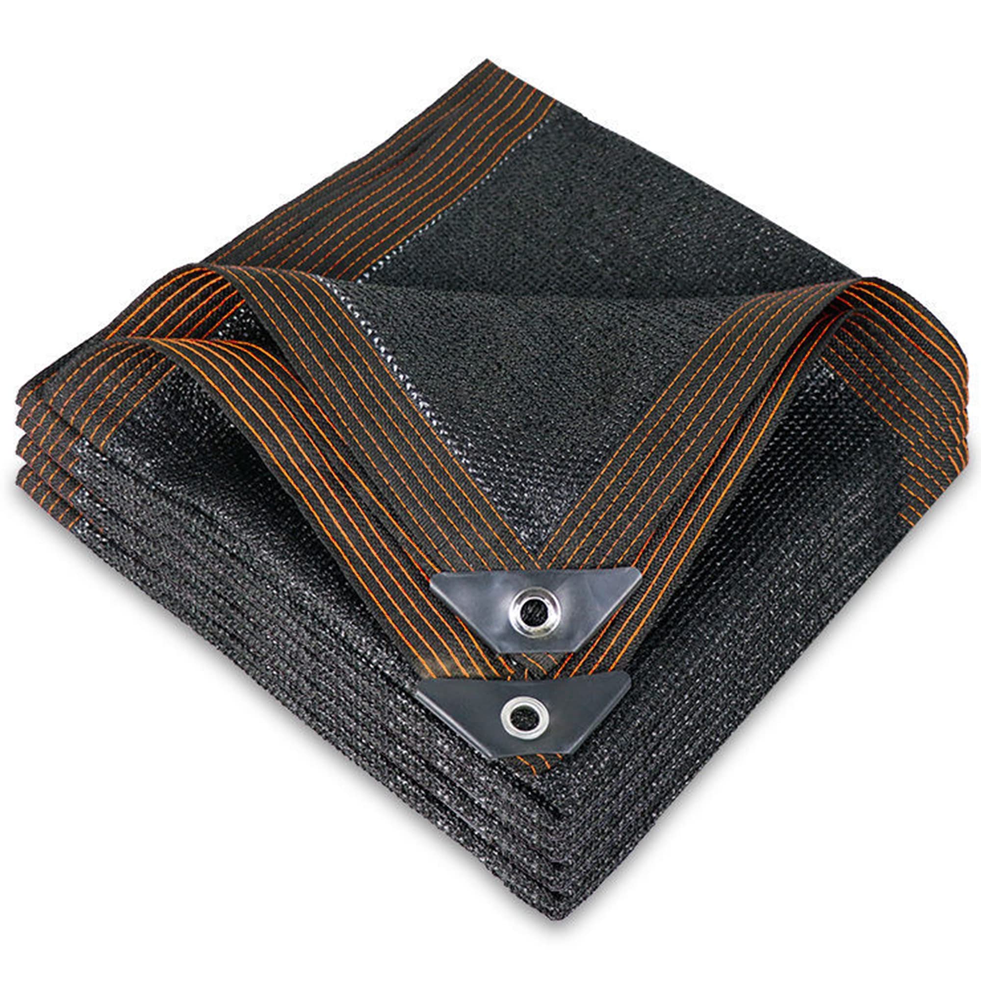 Winemana 50% Black Shade Cloth, 20 X 48 Ft Durable Mesh Tarp With Grommets, Garden Sunblock Shade Cloth Shading Antifreezing For