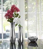 Nambe Stryker Flower Vase | 9-Inch | Vases For Centerpiece Table Home Indoor Desk D  Cor | Mid Century Modern Style Vase For Wed