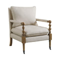Coaster Furniture Upholstered Casters Beige Accent Chair 35.5"H x 31"W x 26.5"D 903058