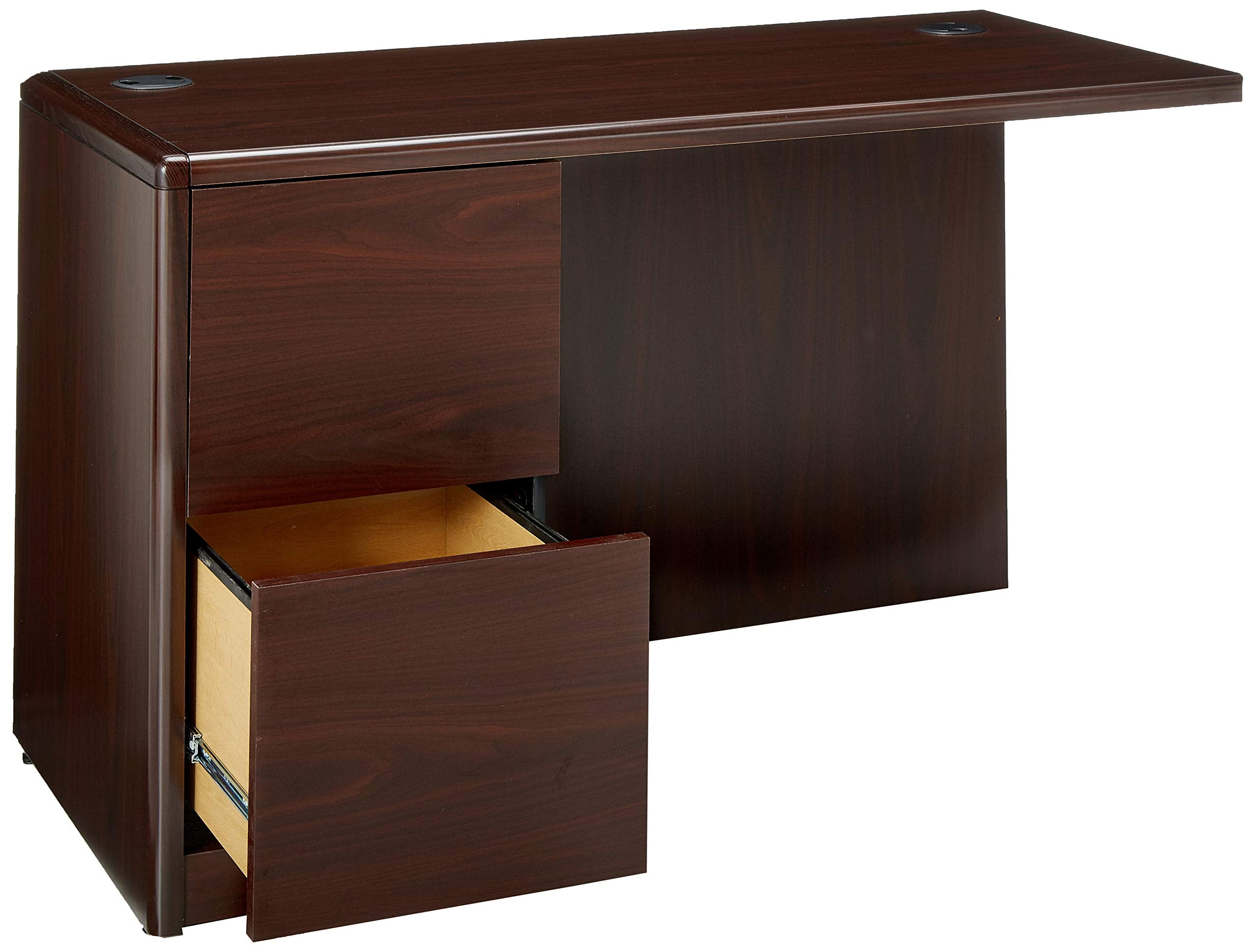 Hon 10700 Series Left Return Pedestal Desk, 48 by 24 by 29-1/2-Inch, Mahogany