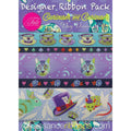 Renaissance Ribbons Designer Pack - Tula Pink'S Curiouser And Curiouser, Daydream Colorway (5 Ribbons, 1Yd Each),Assorted