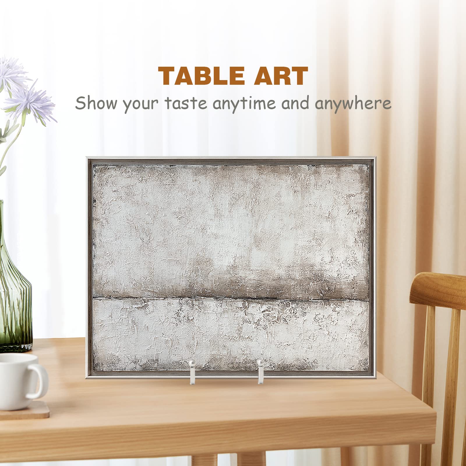 Plate Holder Easel Display Stand - 8 Inch Metal Plate Stands For Display - Tabletop Picture Stand - Silver Iron Easels For Displ