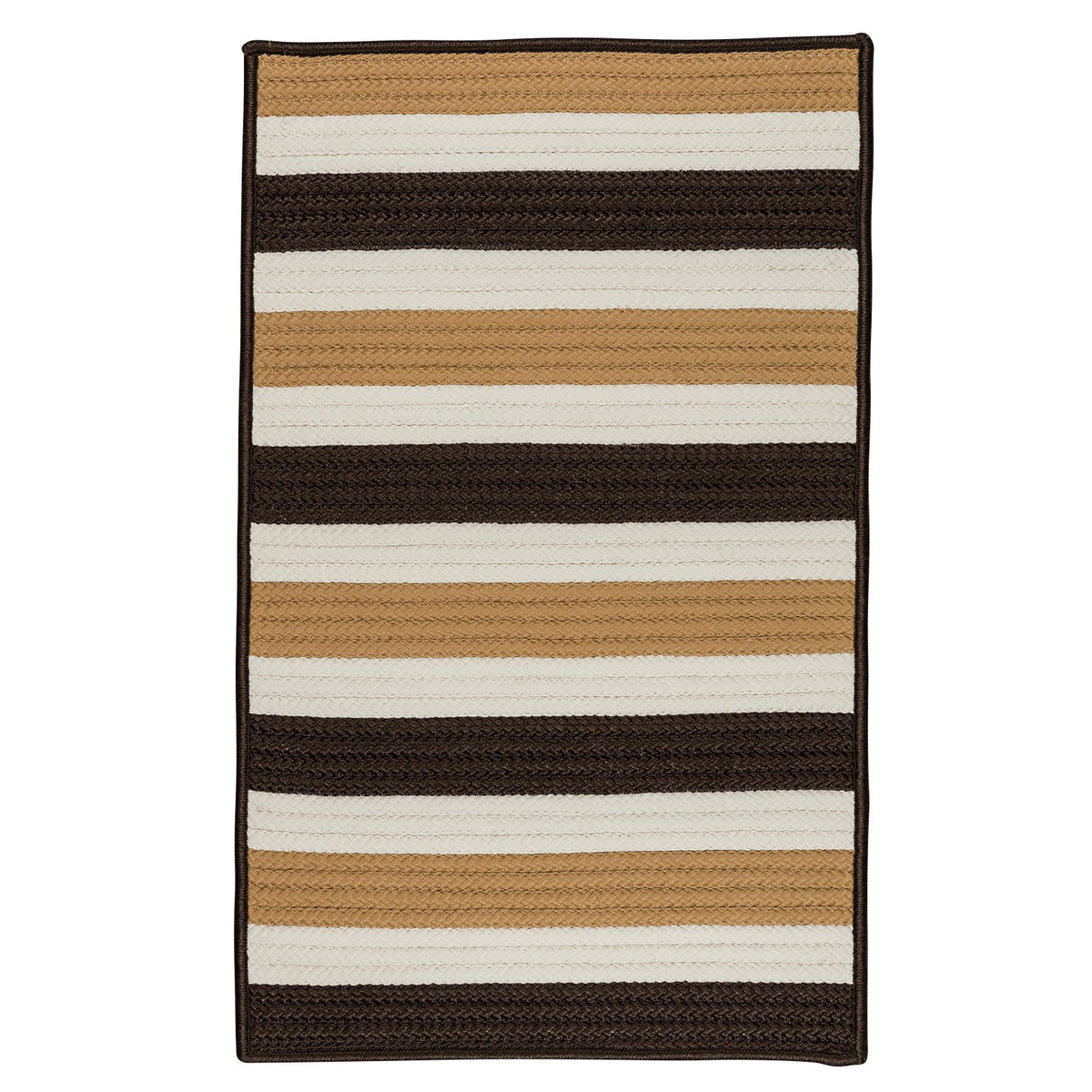 Portico Braided Area Rug, 8X8, Espresso