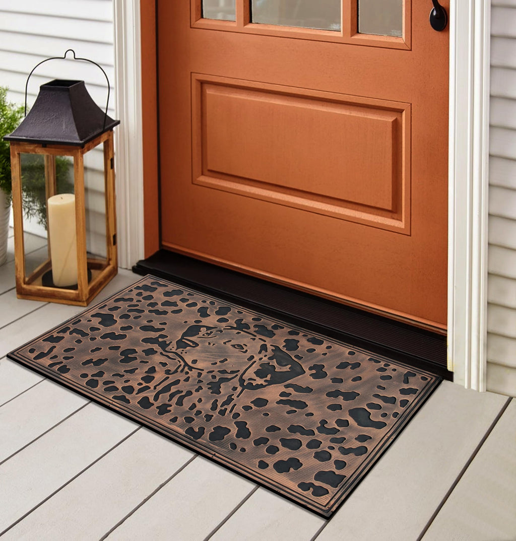 A1 Home Collections Pin Outdoor Entrance,Fun Designed Floor, Welcome Front Door Indoor Non-Slip Backing Rubber Mat For Outside,