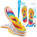 O2COOL Bocaclips - Beach Towel Clips for Beach Chairs, Patio and Pool Accessories - (Tie Dye Flip Flop) 2 Count