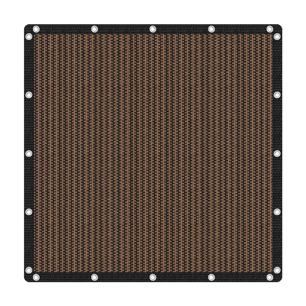 Vicllax Shade Fabric Sun Shade Cloth Privacy Screen With Grommets For Patio Garden Pergola Cover Canopy 6X6 Ft, Mocha
