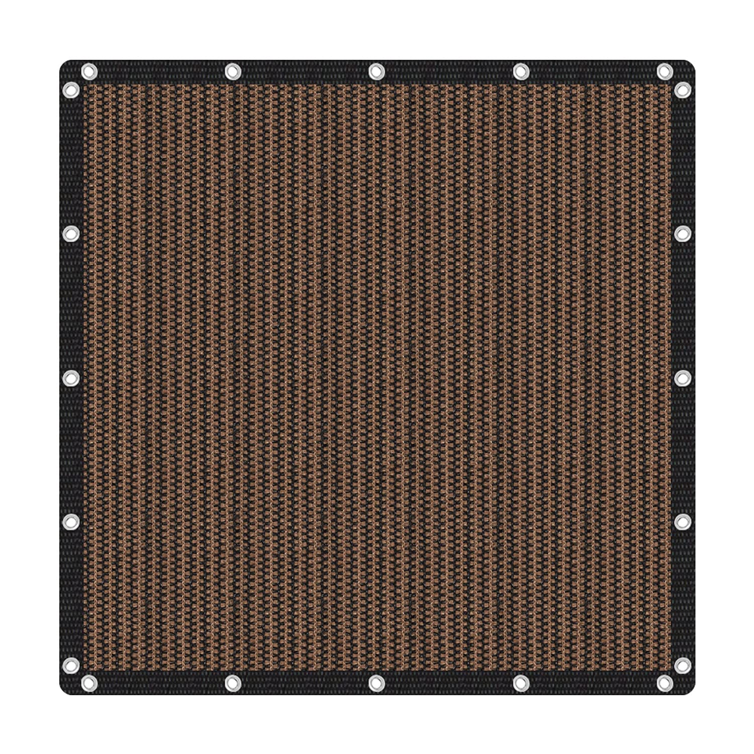 Vicllax Shade Fabric Sun Shade Cloth Privacy Screen With Grommets For Patio Garden Pergola Cover Canopy 6X6 Ft, Mocha