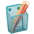Sanpaint Magnetic Pencil Holder,Mesh Stainless Steel Pen Basket, Metal Writing Utensil Storage Organizer For Whiteboard,Blackboa