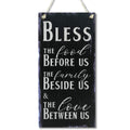 CARISPIBET Bless The Food The Family The Love Home Signs Religious Signs House Decoration Plaque Decorative Kitchen Sign Wall Ar