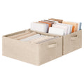 GRANNY SAYS Storage Basket for Shelves, Storage Bins, Light Taupe, 2Pack