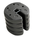C-Hopetree 28Lb Portable Heavy Duty Canopy Weights For Outdoor Pop Up Gazebo Tent Legs, Black, Set Of 4