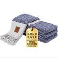 GOLD CASE Aphrodite Original Turkish Hand Towels Set of 4  20x40 100% Cotton Decorative Towel  Bathroom and Kitchen Peshtemal