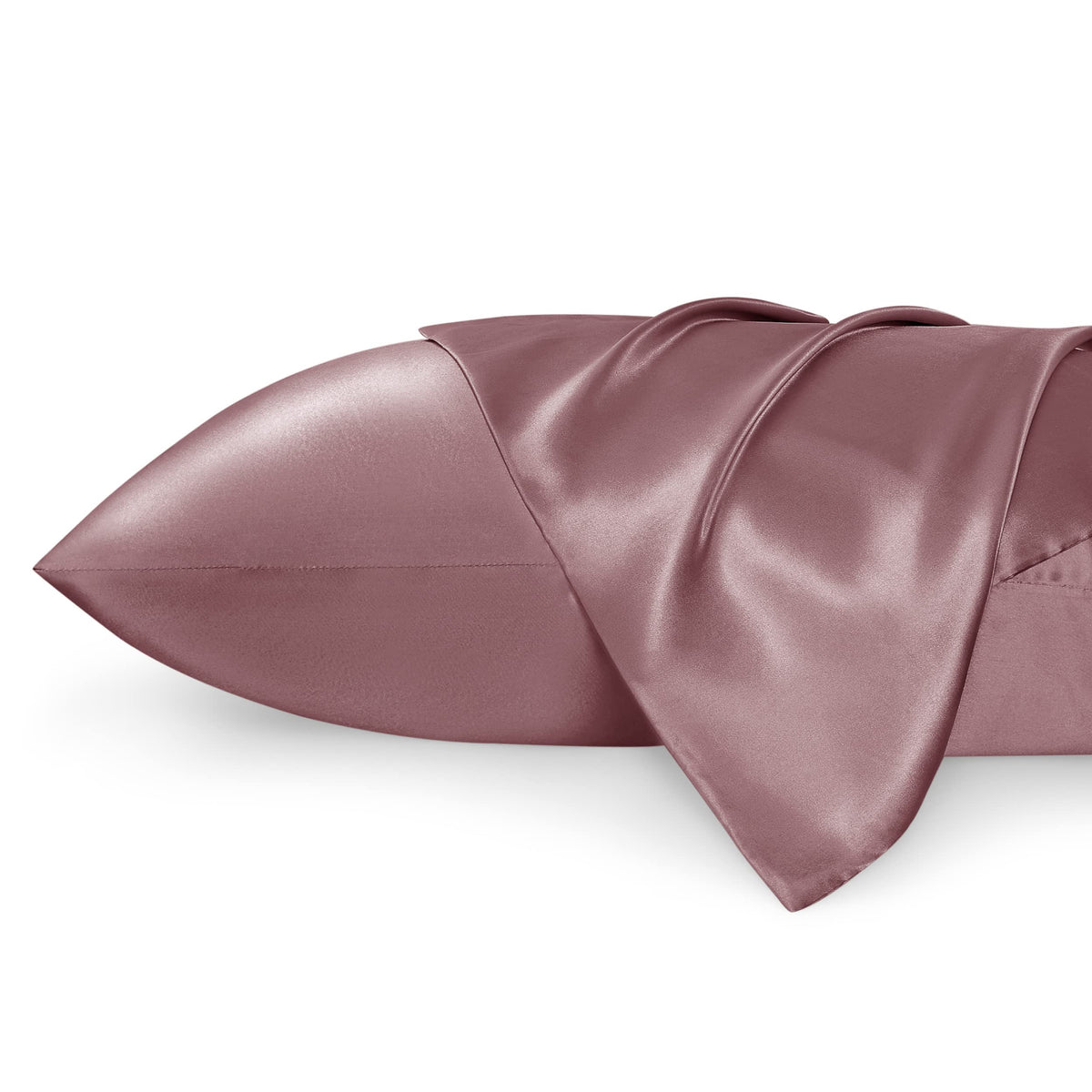 Bedsure Satin Pillowcase Standard Set Of 2 - Nostalgia Rose Silky Pillow Cases For Hair And Skin 20X26 Inches, Pillow Covers Wit