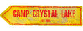 Flinelife Camp Crystal Lake Sign,16x6,Horror Movie Signs,Haunted House Decor - Perfect For Horror Movie Fans