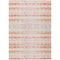 Addison Rugs Surfside ASR46 Peach 9' x 12' Indoor Outdoor Rug, Easy Clean, Machine Washable, Non Shedding, Bedroom, Living Room,