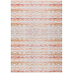 Addison Rugs Surfside ASR46 Peach 10' x 14' Indoor Outdoor Rug, Easy Clean, Machine Washable, Non Shedding, Bedroom, Living Room