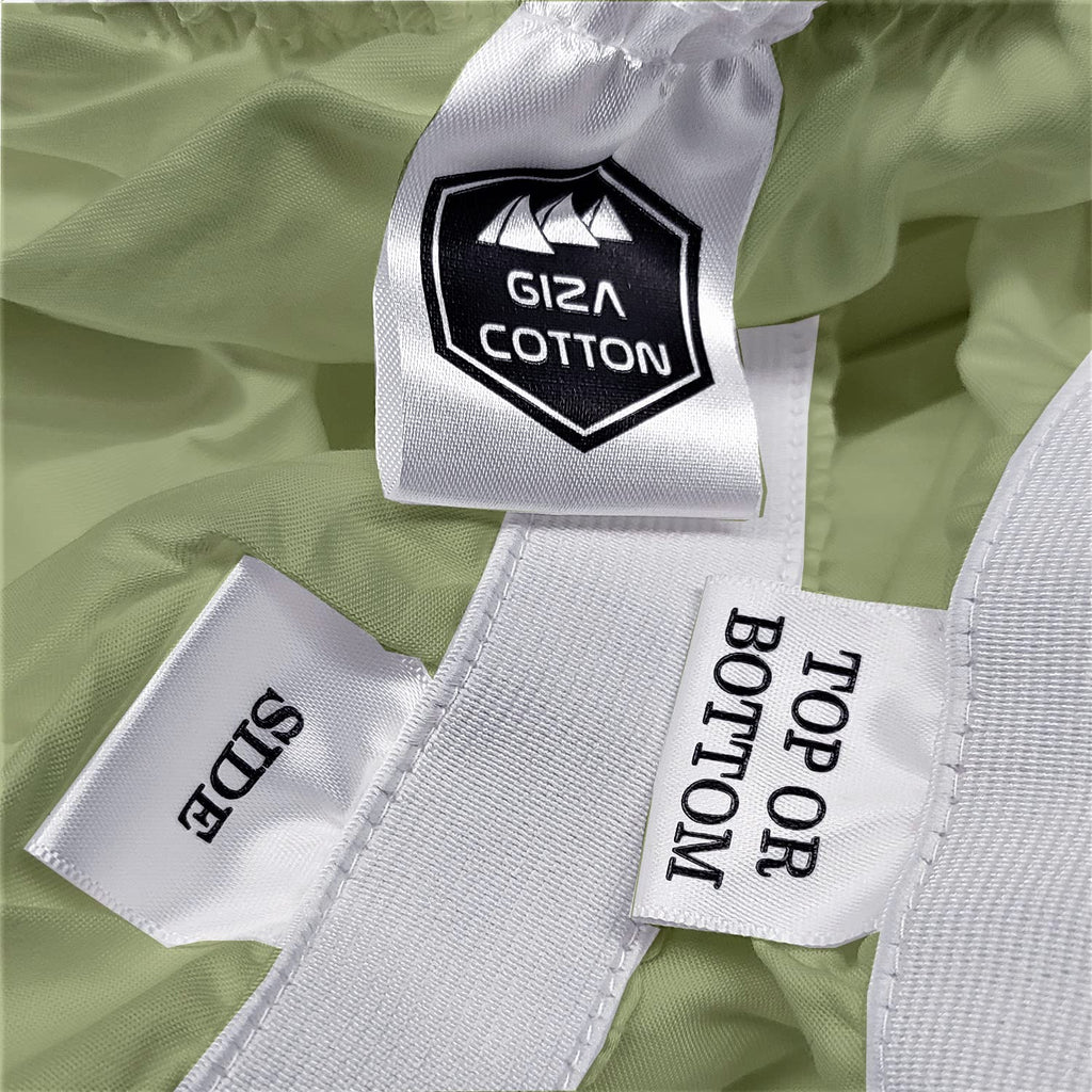 Mygiza Sheets,100% Certified Giza Egyptian Cotton Sheets-Twin Size Giza Cotton Sheets Set To Fit Upto 15 Inches Deep Mattress (4 Pcs) Sage