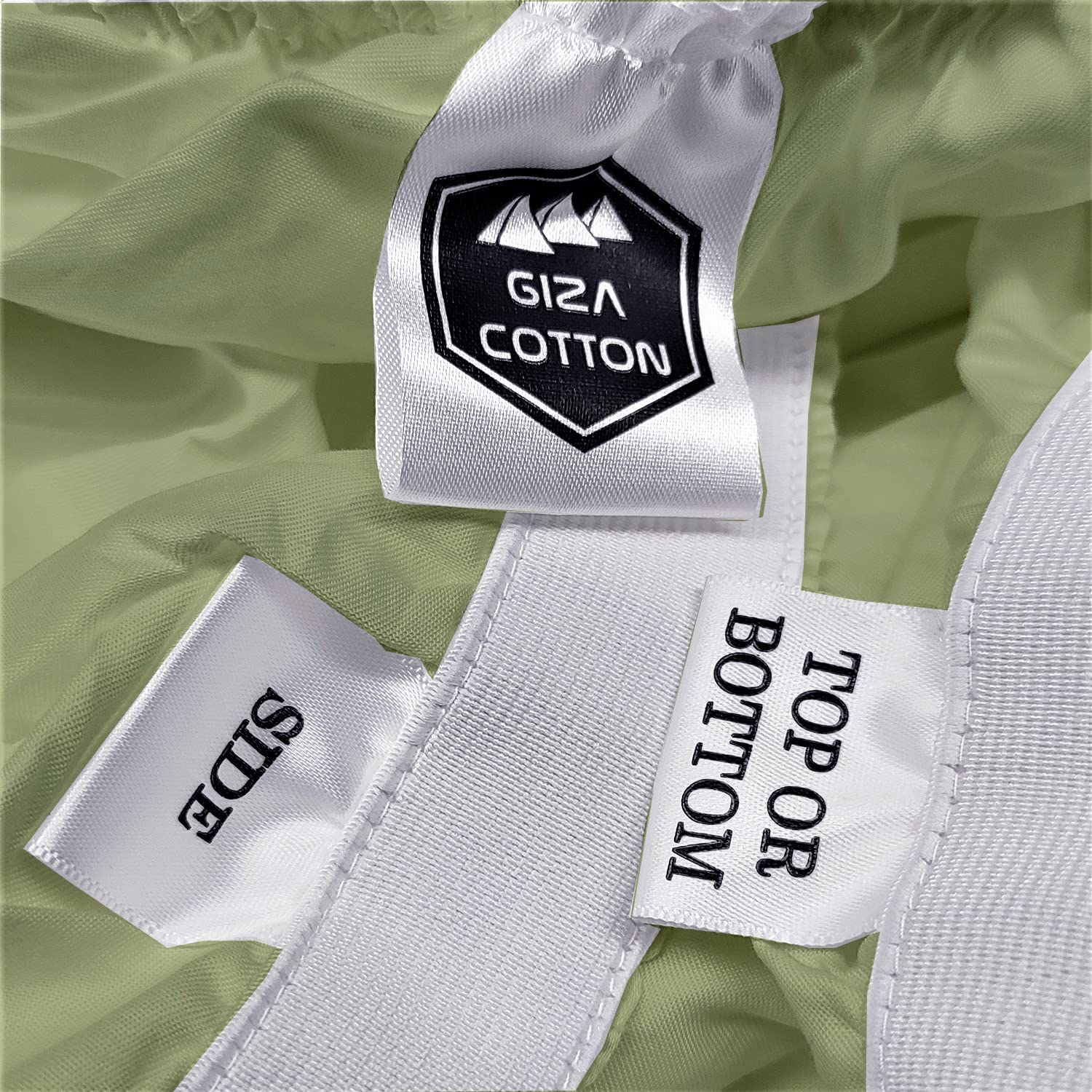 Mygiza Sheets,100% Certified Giza Egyptian Cotton Sheets-Twin Size Giza Cotton Sheets Set To Fit Upto 15 Inches Deep Mattress (4 Pcs) Sage
