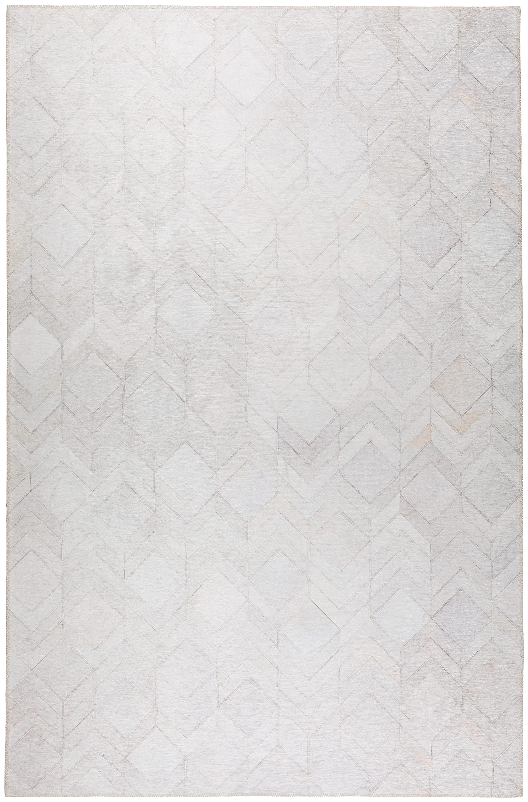 Addison Rugs Laredo Alr35 Ivory Washable 3' X 5' Indoor Outdoor Area Rug, Easy Clean, Machine Washable, Non Shedding, Bedroom, Entry, Living Room, Dining Room, Kitchen, Patio Rug