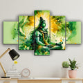 Jb Creations Elegant Mahadev 5 Piece Wall Art (30X18 Inches)