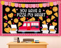 Valentines Day Pizza Classroom Bulletin Board Decorations Pizza Truck Heart Cutouts You Have A Pizza My Heart Bulletin Board Set