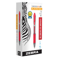 Zebra Pen Sarasa Dry X20 Retractable Gel Pen, Bold Point, 1.0Mm, Red Ink, 12-Pack