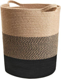 RUGSZONE Laundry Basket Large Laundry Hamper, Woven Baskets for Storage, 17.8 x 15.8 x 13.8, Wicker Laundry Basket for Living