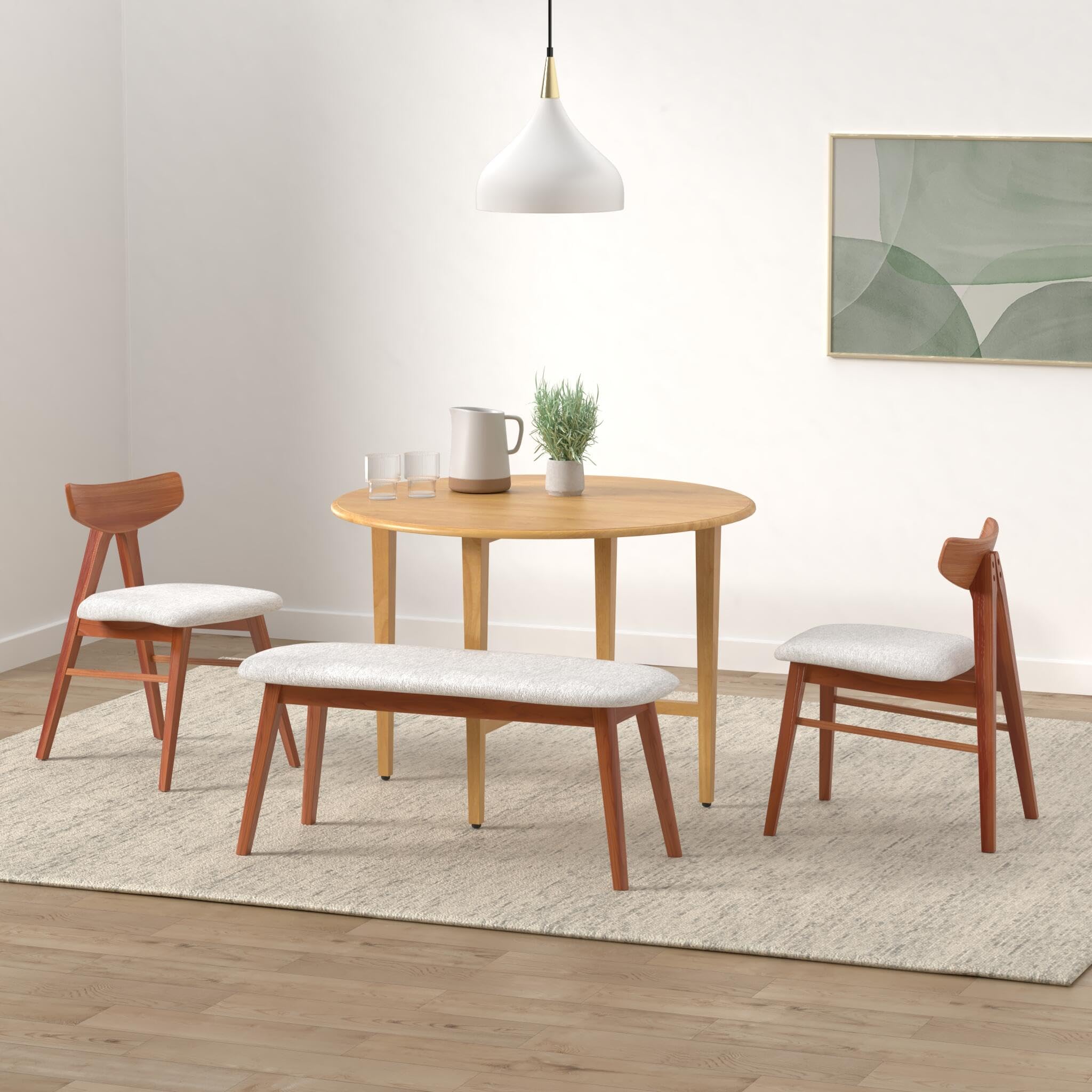 Winsome Hannah Double Drop Leaf Dining Table, Light Oak Wood, 29" Height, Model 34942