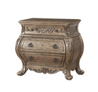Acme Ragenardus Wood Nightstand with 3 Drawers in Vintage Oak