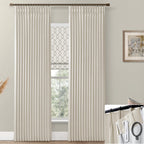 Shineland Insulated Window Coverings Warm Curtains For Winter,Window Treatments Energy Saving Room Noise Blocker Draft Blocking Curtains,(40 X 102 Inches Long,Beige)