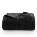 Bedelite Fleece Blankets Queen Size For Bed, Luxury Plush Cozy Fuzzy Black Blanket 90X90 Inches, Super Soft Warm Lightweight Thr