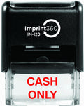 Supply360 As-Imp1096 - Cash Only, Heavy Duty Commerical Quality Self-Inking Rubber Stamp, Red Ink, 9/16' X 1-1/2' Impression S