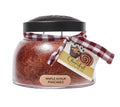 A Cheerful Giver - Maple Syrup Pancakes Mama Scented Glass Jar Candle (22oz) with Lid & True to Life Fragrance Made in USA