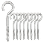 Yairmis 5 Inch 8-Pack 304 Stainless Steel Heavy-Duty Screw Eye Hook Eye Bolts, Suitable For Rowing Racks, Hammock, Awning, Hangi