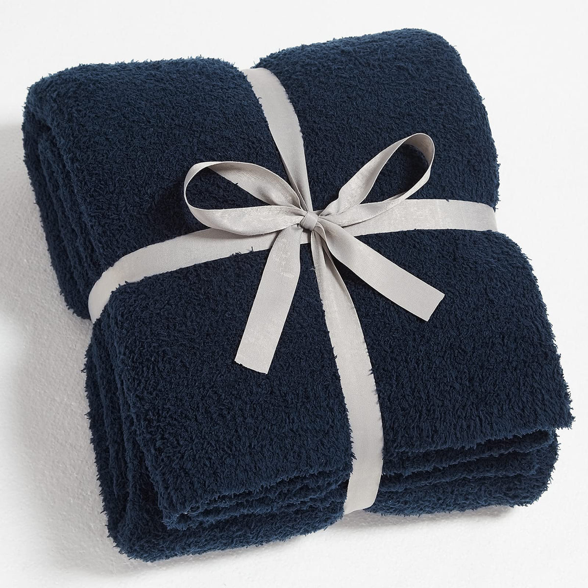 Cymula Super Soft Knit Throw Blanket Twin Size Navy-Lightweight Plush Fuzzy Fluffy Warm Cozy Blankets And Throws For Sofa Bed Al