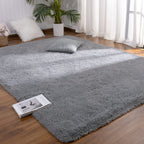 Detum Grey Rug Small Rug 2X3 Fluffy Rugs For Bedroom Kicthen Entryway Hallyway Washable Gray Area Rug Super Soft Throw Rug Room