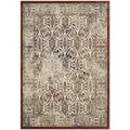 Modway Hester Ornate Turkish 8X10 Vintage Area Rug In Tan And Walnut Brown