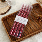 Kemladio Candle, 4Pcs 10 Inch Red Unscented Taper Candles, 8 Hrs Burn Time, Dinner, Halloween