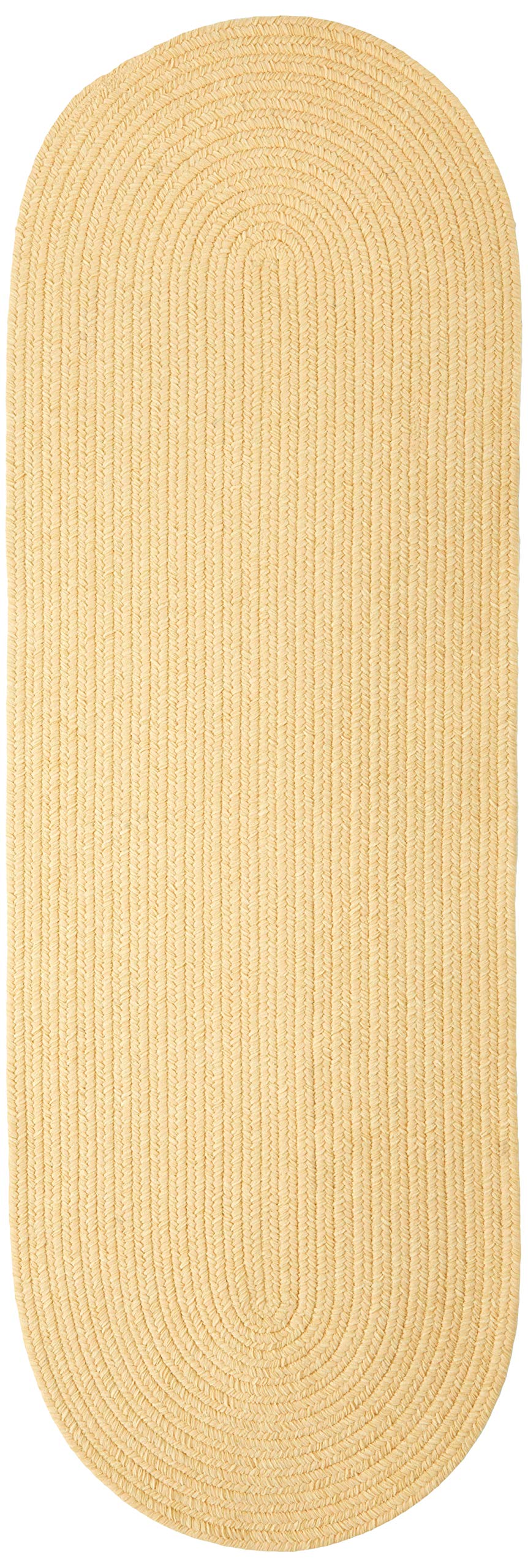 Spring Meadow Braided Rug, 2X12, Dandelion