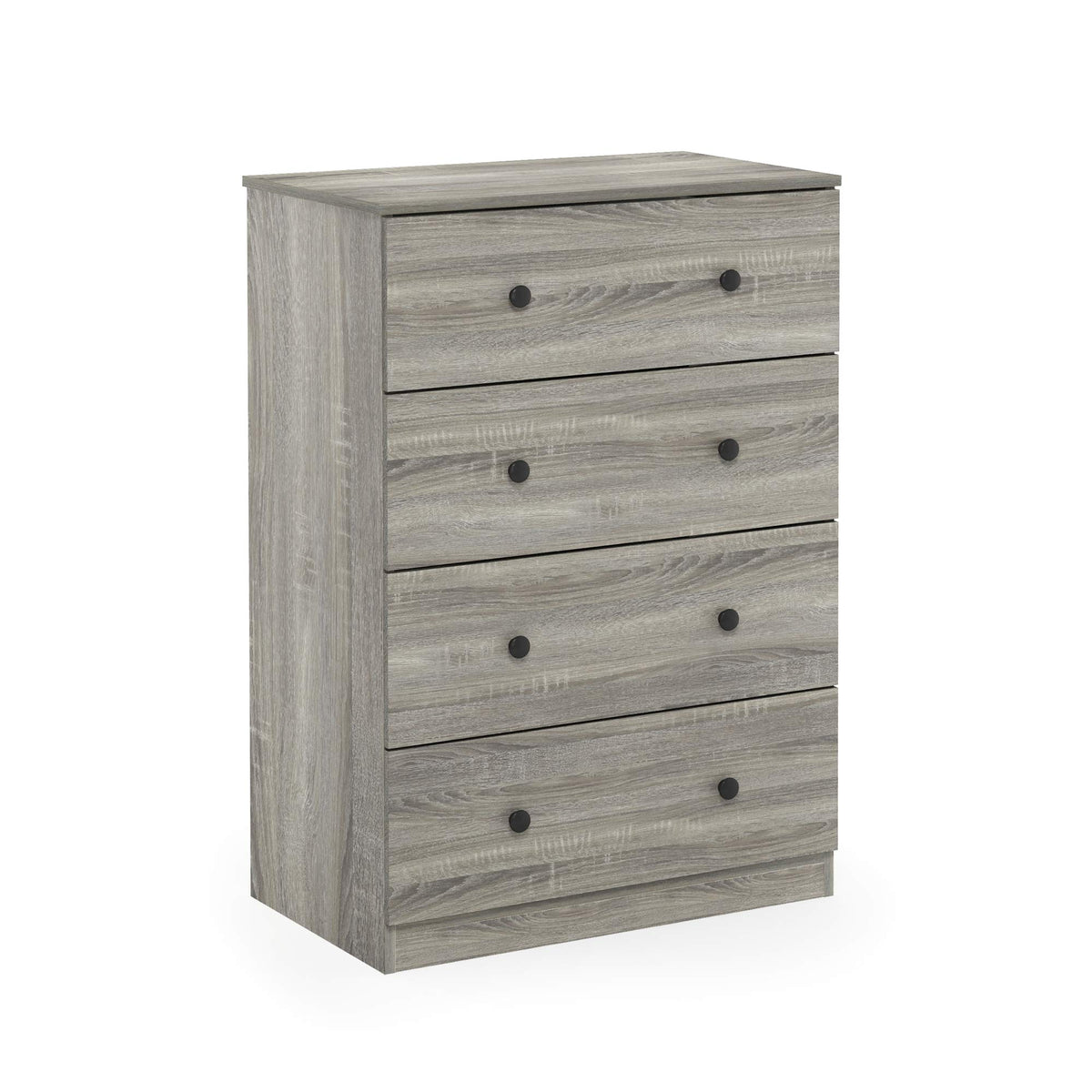 Furinno 19155Gyw Lucca Simple Design Dresser, 4-Drawer, French Oak Grey