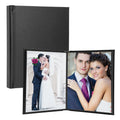 8 x 10 Black Leather Self-Stick Photo Album - Holds 20 Photos