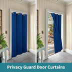 Bgment Royal Blue Door Curtain 80 Inch Length For Doorway, Bedroom Closet Curtain, Privacy Thermal Insulated Blackout Grommet Room Divider For Room Separation, 1 Panel, 34 Inch Wide