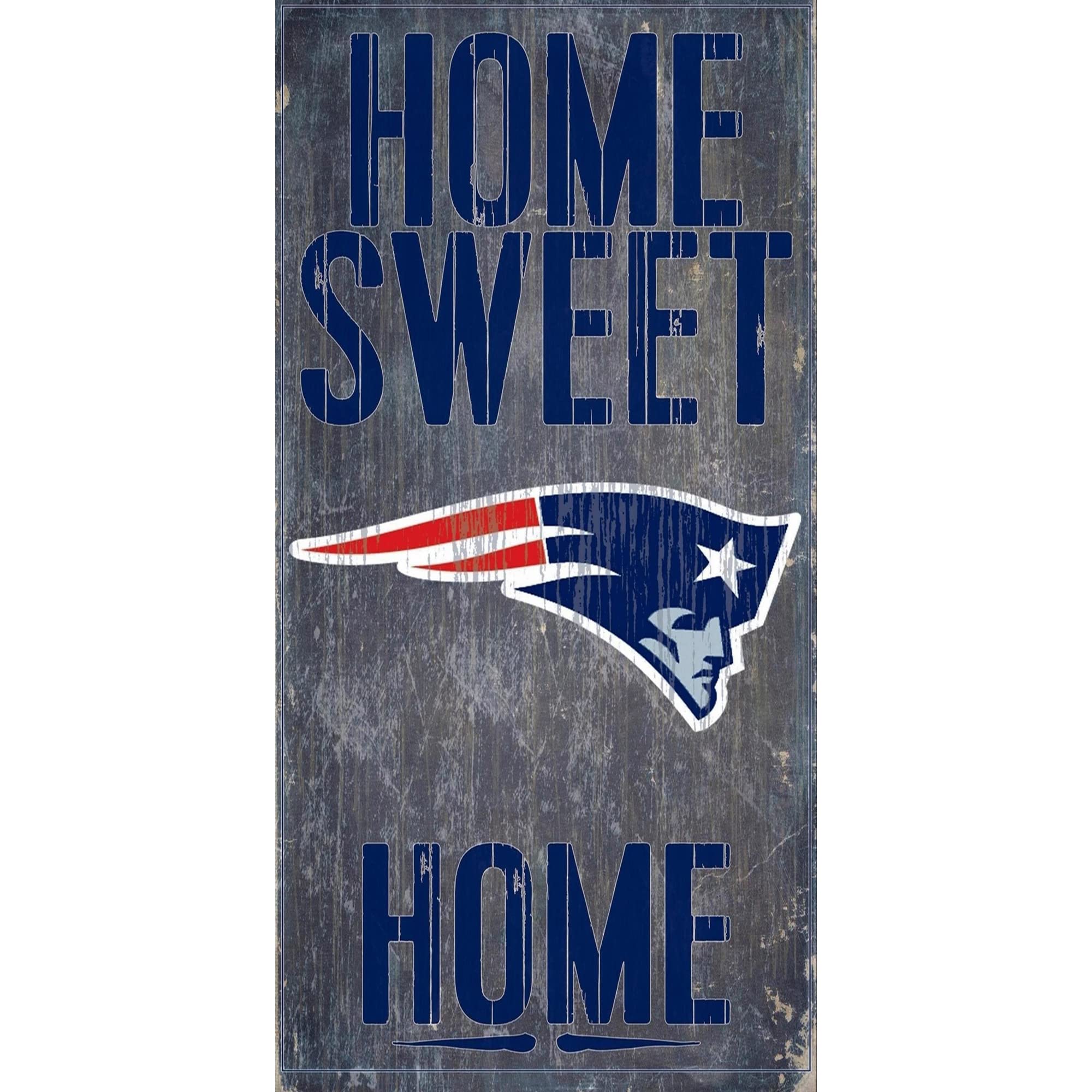 New England Patriots 6 x 12 Home Sweet Home Sign
