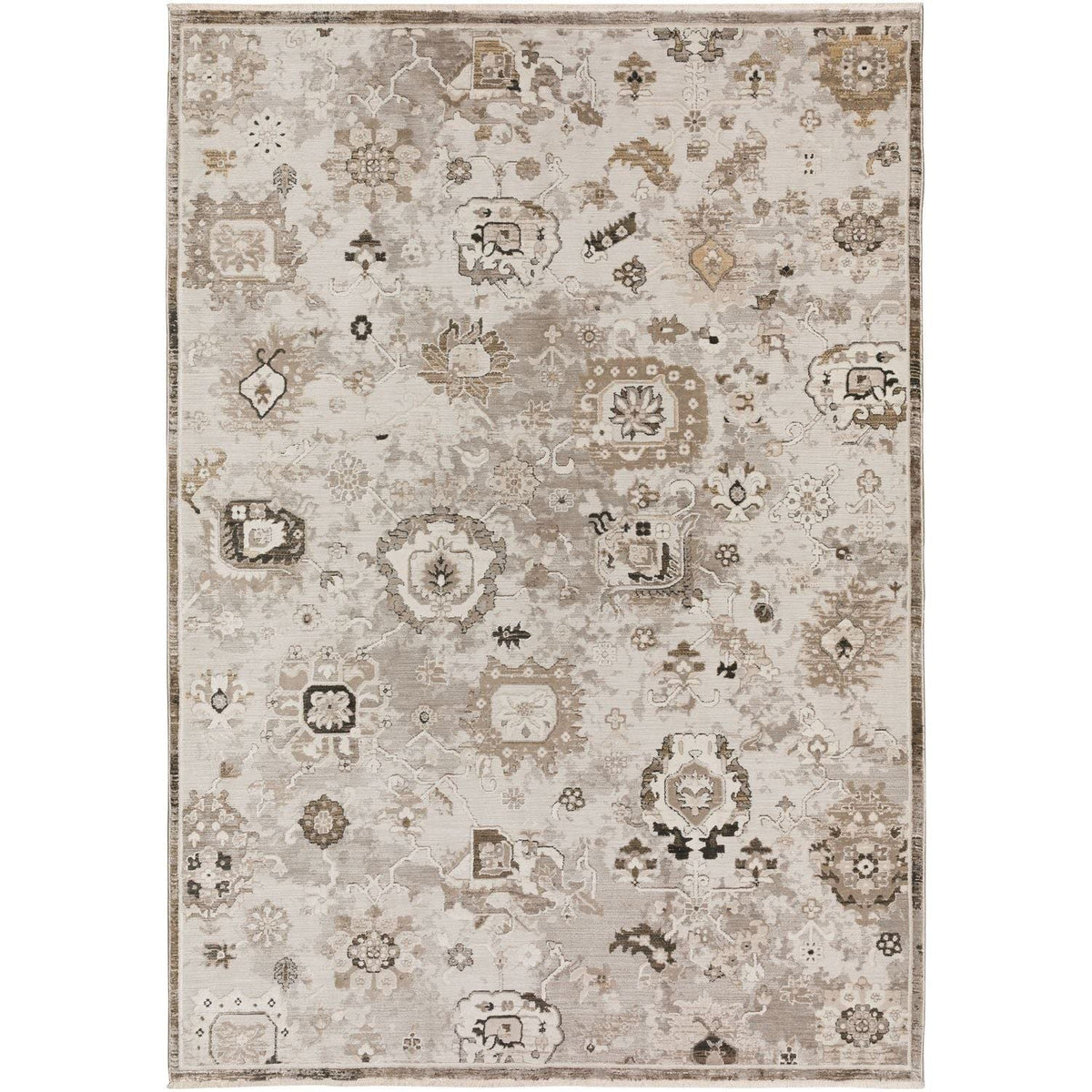 Antalya Ay5 Gray Transitional Rug Rectangle 7' 10&quot; X 10'